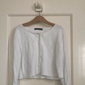 Brandy Melville pre worn knit cardigan in white